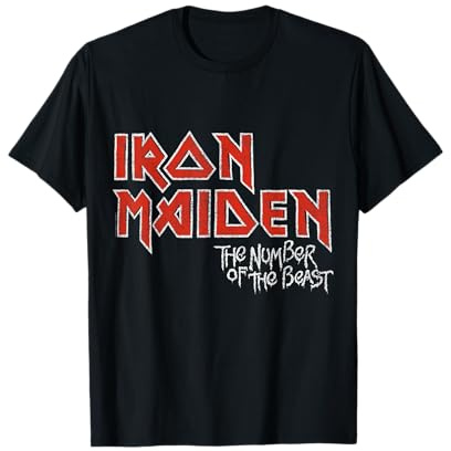 Iron Maiden_Vintage Stacked NOTB Logo T-Shirt