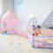 Benebomo Tienda de Juegos con túnel, Tienda campaña Infantil,Tienda de Juegos 3 en 1, baño de Bolas con túnel, Tienda de Juegos de jardín para niños y niñas Interiores/Exteriores