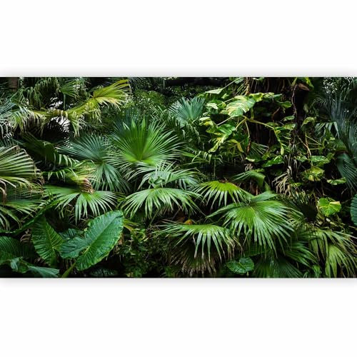 murando - Fototapete XXL 3D Effekt 500x280cm- Foto Tapete Schlafzimmer Wohnzimmer Vliestapete XXL Wandtapete Motivtapeten Bildtapete 3d Effekt Wand Dekoration - tropische Blätter Monstera b-B-0312-a-b