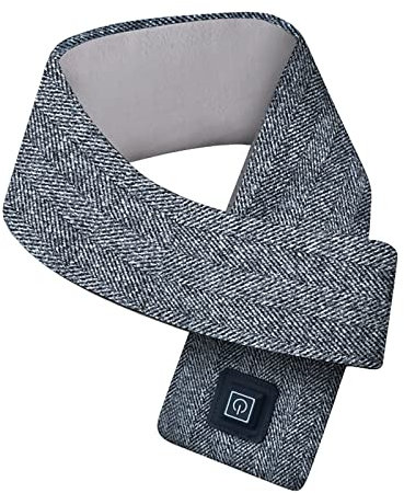 Momolaa Utilisation à la Maison en Plein air Coton Intelligent USB Hiver Chauffage écharpe Tissu Doux pour la Peau Double Chaleur Faitout Basse Température (Grey, One Size)