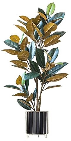 Künstliche Pflanze Kunstbaum Künstlicher Baum Künstlicher Baum Im Nordischen Stil, Grüne Pflanze, Eingetopfter Gummibaum, Typ Bodenbonsai, Innendekoration, Simulation, Gefälschter Baum Künstliche Pfla