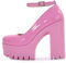 Goth-Plattform-Kristall-Knöchelriemen, runde Zehen, Hakenblock, klobiger Block, High Heels, modische Abendschuhe, Mary Jane-Schuhe, Wickelzehe, sexy Partykleid, Schuhe für Frauen, bequem, stilvoll