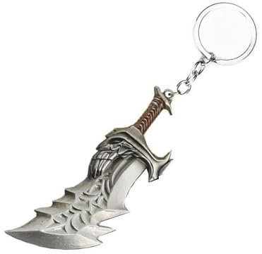 Gaweco Kratos Porte-clés avec pendentif en forme de poignard, Argenté., 85*26mm