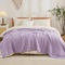 EMME - Coperta in mussola di cotone al 100%, per adulti, 203,2 x 228,6 cm, 6 strati, traspirante, morbida, ampia, per tutte le stagioni, prelavata, da divano, copriletto, colore: lilla