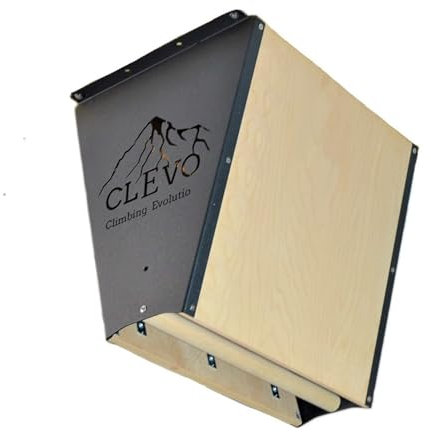 Clevo L All-in-One Klettertrainingsgerät: 15° Campusboard, Vielseitige Griffpositionen & Klimmzugstange für Deckenmontage – Perfekt für Zuhause