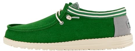 Hey Dude Modell Wally Letterman NVYGRY, Grün/Weiß, 43 EU