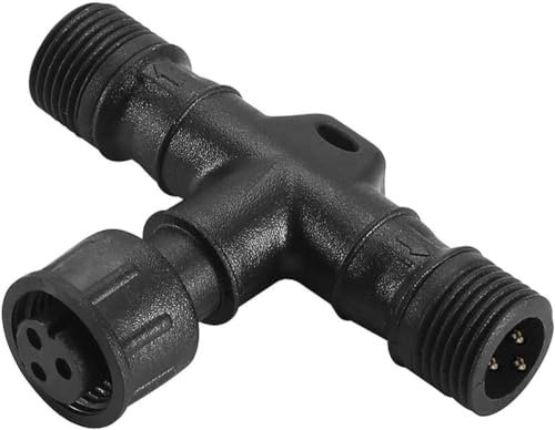 SUBOSI FVTLED Wasserdicht 3Pin T-Verbindungsstück für Einstellbare Farbtemperatur LED Bodeneinbauleuchten,IP67 wasserdicht