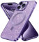 GaoBao for iPhone 15 Pro Case, Slim Fit iPhone 15 Pro Phone Case [Compatible with MagSafe] Sparkle Luxury Shockproof Anti-Slip Women Girl Bling Phone Cover for iPhone 15 Pro 6.1 2023, Glitter/Purple