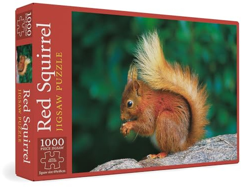 Red Squirrel 1,000 Piece Deluxe Jigsaw Puzzle