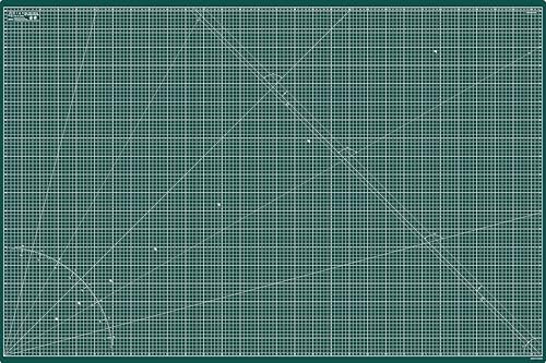 Elan Cutting Mat 150x100 CM Green, 5-Ply Craft Mat, Self-Healing Cutting Board Craft, Art Mat, Self Healing Cutting Mat 150 x 100, Dressmaking Accessories for Sewing, Quilting, and Crafting