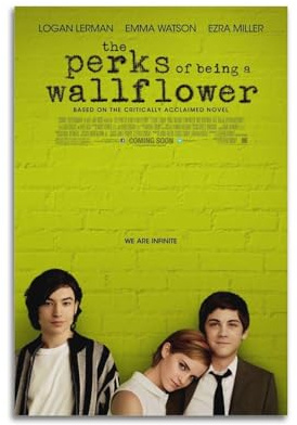 ZaMouss Filmposter The Perks of Being A Wallflower, Leinwandposter, Wandkunst, Dekoration, Wohnzimmer, Schlafzimmer, Dekoration, Poster, 30 x 45 cm, ungerahmter Stil