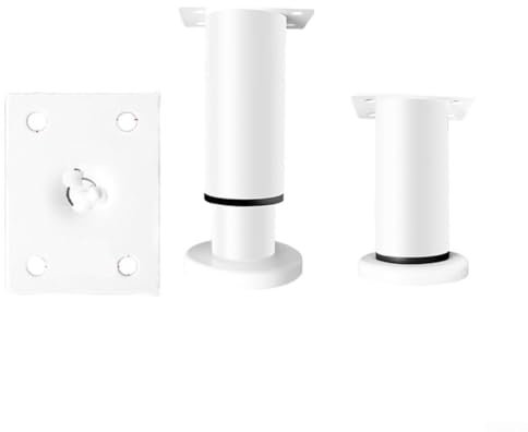 RANRAO Gambe regolabili per mobili, trave telescopica di supporto per letto, costruzione affidabile (nero (bianco (8-12 cm)