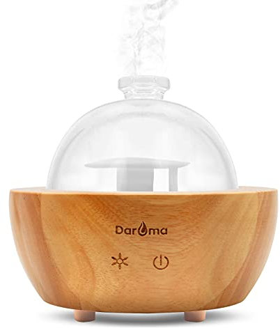 Mittelgroße, transparente, handgefertigte Glaskuppel, Ersatz nur für DAROMA Aromatherapie-Diffusoren (Glaskuppel (Seite), nicht geeignet für den Aria-Diffusor