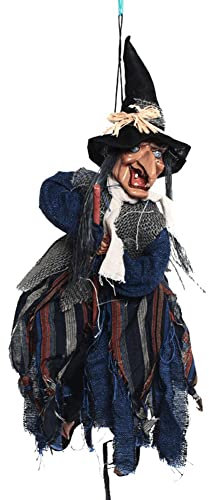 Lpitoy Schreiende Hexe, Schreiende Hexe, Dekoration, Batteriebetrieben, Schreiende Hexe, Anhänger, Gruselige Halloween-Requisiten