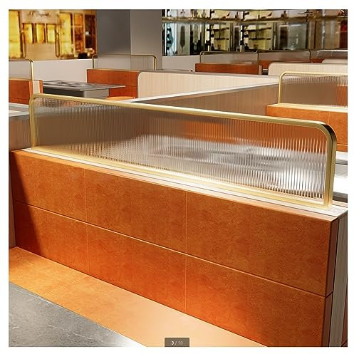 Panneaux brise-vue pour bureau, restaurant, hôtel – Cadre en métal + écran de séparation en verre trempé – Cloison de séparation commerciale