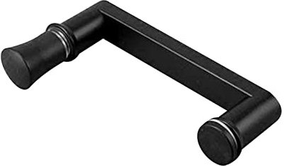 CZWWSPGT Edelstahl-Push-Pull-Griff für Glastüren, Duschtürgriff, mattschwarzer Edelstahl, Haltegriff für Glastüren im Badezimmer, Handtuchhalter aus Metall, Ersatz für Push-Pull-Türgriff-Se