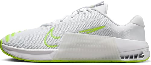 NIKE Metcon 9 Men's Training and Training Shoe, White Lime, 8 UK