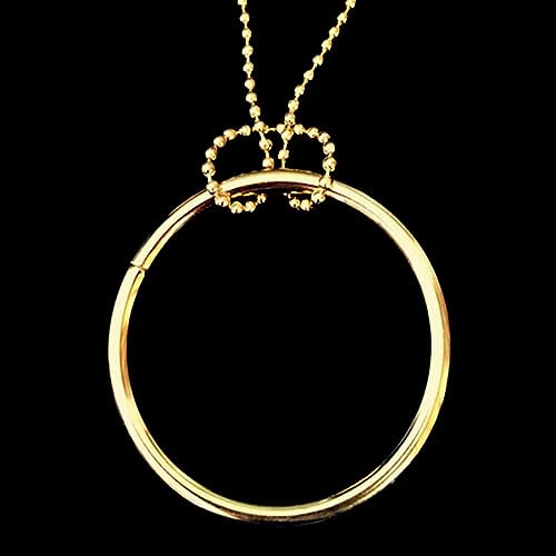 Qsvbeeqj Magischer Und Kette Coole Zaubertrick Requisite Metallknoten Von Morgen Langlebig Für Kreatives Großes Silbernes Magisches Knoten Schließen