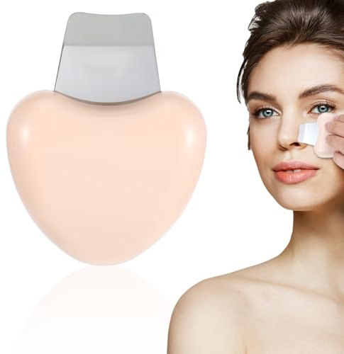 Thinp Face Spatula Blackhead Scraper Pimple Scraper Blackhead Remover Scraper Metal Extractor Beige Plastic Blackhead Shovel for Women Men Blackhead Removing