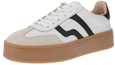 GANT 32531202/G265 Damen Sneaker Low Leder in Weiss-Kombi - Gr. 36