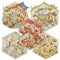 3D Sticker aus Haus Szene, 5-Sätze Mini Haus Stickers für Scrapbook, Fotoalbum und Bullet Journal, DIY Scrapbooking Aufkleber zur Entlastung von Stress für Erwachsene/Kinder (mit Pinzette)