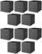 Drona Fabric Storage Box Inserts - Grey - 33x38x33cm - Durable Foldable Cube Organiser for Shelves, Wardrobes, and Closets, pack of 4