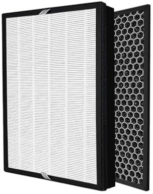 ARPZPPSK Filtro HEPA 13 Compatible con Sharp, For Purificadores De Aire FP-E50E, FP-E50TA, FP-E50Y, FP-E50E-W Y FPE50EW, Filtro HEPA Y Filtro De Carbón Activado FZ-E50HFE Y FZ-E50DFE.