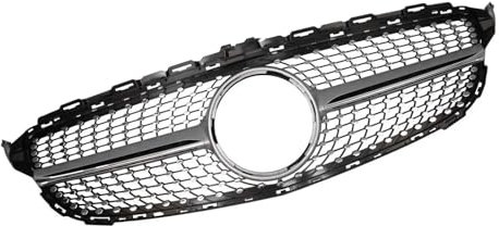 SIMICASE Kühlergrill Gitter Für Mercedes C-Klasse C205 W205 15-18 Chrom Frontstoßstangengrill Diamant AMG Style