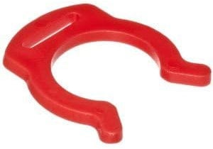 IPW Industries Inc-John Guest - (PMC1808R) Quick Connect Locking Clip Fitting 5/16 / Pack of 10 - Red