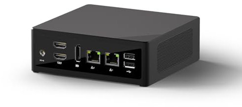 BASOARO Mini PC i3-N305(up to 3.80GHz), Mini Desktop PC Win 11 Pro, 16GB DDR5 256GB NVME SSD, 2 HD DP 4K Triple Display, 2 Gigabit Ethernet, 6 USB, WiFi 6 BT 5.2 for Business, School, Office