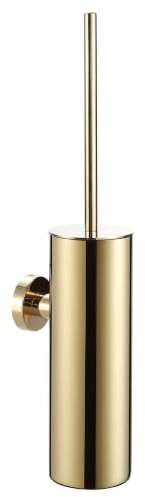 BVL Klobürste Wandmontage Gold, Edelstahl 304 Toilettenbürste Wandmontage, WC Bürste Wand Rund für das Badezimmer