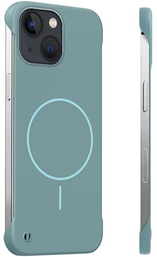FAOMSEBS Cover per iPhone 13, Cover Senza Bordi, Tatto Nudo | Compatibile con MagSafe, Ultra Sottile, Nano Setoso, Dissipa Calore e Cover PC Duro Resistente per Gaming, Quotidiano