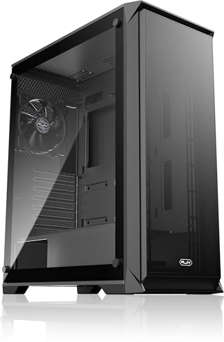 RAIJINTEK Arcadia IV Black Mid-Tower PC Case, ATX Computer Case with 120 mm Fan, 360 mm Front & 280 mm Top Radiator Support, 365 mm GPU Space, 165 mm CPU Cooler Height, Cable Management