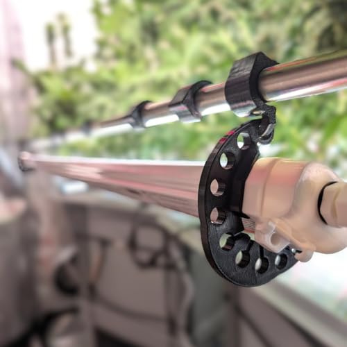 3DGROW 4x Halterung – Zubehör für Spider Farmer Glow 30 & Glow 80 LED Pflanzenlampe, winkelverstellbarer Lampen-Halter für Growbox & Growzelt, Montage ohne Werkzeug, Made in Germany
