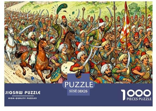 Ottoman Janissary March Hölzerne Puzzles Wasserfest 1000-teiliges Puzzle Geschenke Für Erwachsene Spaß Lernspiele