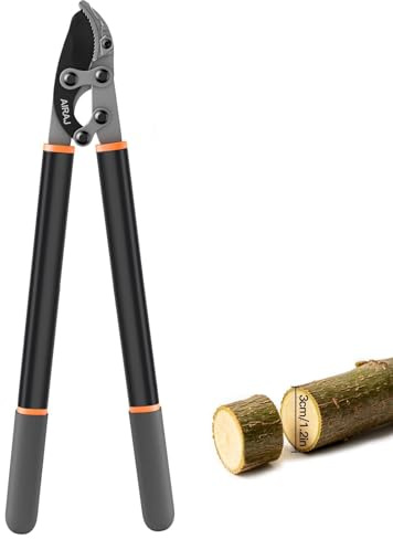 AIRAJ Cesoie pesanti, potatura a incudine, 43 cm, potatura senza fatica (3 cm max), lama intercambiabile SK5, adatto per il taglio orticolo