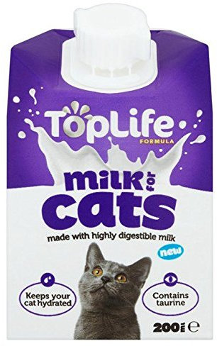 Toplife Lactose Reduced Cows Milk for Cats 200ml (PACK OF 6)