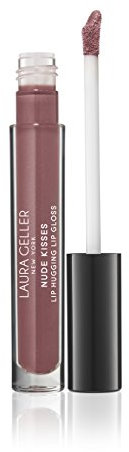 LAURA GELLER NEW YORK Nude Kisses Lip Hugging Lip Gloss - Non-Sticky Finish, Ultra Creamy, High Shine Lip Moisturizer with Vitamin E and Shea Butter, Bikini Bottom, 2.9 ml