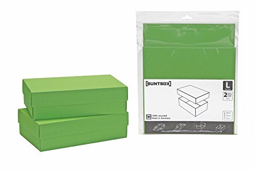 Buntbox 71-1 - Kartonage Set 2-teilig, Größe L, Apfel