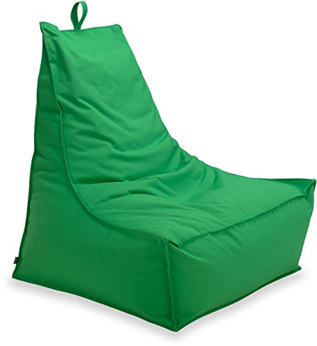 H.O.C.K. Miami Outdoor & Indoor Blobby Lounge-Sessel, ca 95x95x80cm Sitzsack wasserabweisend (Grün)