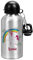 Striefchen® Trinkflasche für Kinder mit Einhorn und Wunschnamen 500 ml BPA frei Aluminium Silber