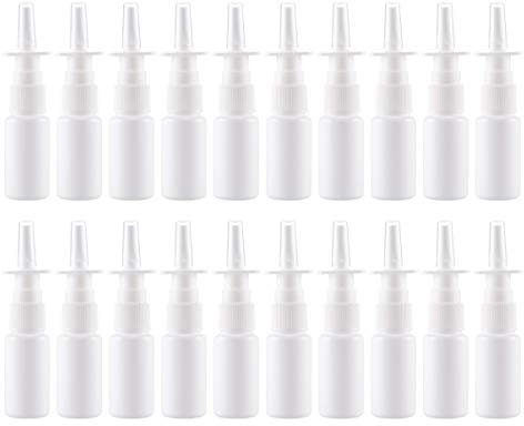 Supvox 20 st¡§?cke nasensprayer flasche nachf¡§?llbare pumpe sprayer container fl?schchen topf f¡§?r salzwasser waschen anwendungen bew?sserung (50 ml)