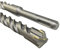 SDS Plus Cross Head Hammer Drill Bit - 4 Point X Head Cutter Carbide Double Twisted - Drilling Masonry, Concrete, Brick, Stone (6.5 x 160mm)