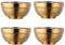 Do Buy Müslischale aus Edelstahl 340ML gold Suppenschalen für Kinder 4er set Reisschüssel klein Dessertschalen breit 11,4 cm(4,5 inch) Metall Müsli Schüsseln Doppelschicht Anti-heiße