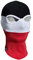 PG Wear Sturmhaube in schwarz weiß rot gestreift Maske Skimaske Motorradmaske Balaklava Schal Beanie, Einheitsgröße