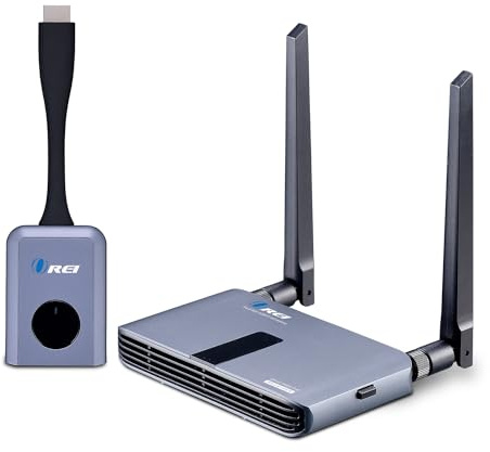 OREI 1080p HDMI Sender Receiver Wireless 100ft Screen Mirroring Low Latency