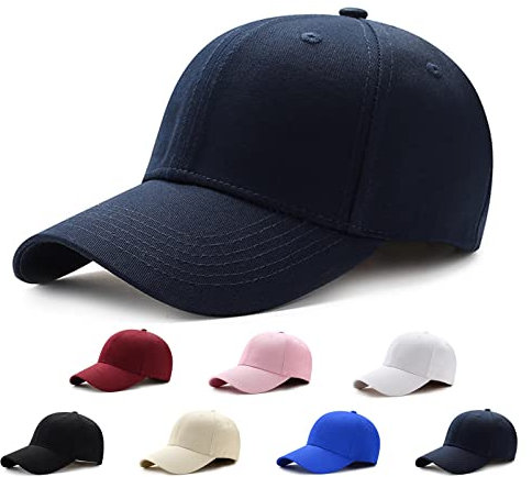 EDOTON Baseball Cap Damen Outdoor Baseballkappe Klassische Verstellbare Planit-Mütze Sport Freizeit Sommercap Sonnenhut Sport Reisen Draußen Kappen Hüte,Marineblau