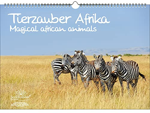 Tierzauber Afrika DIN A3 Immerwährender Kalender verschiedene Tiere aus Afrika - Seelenzauber