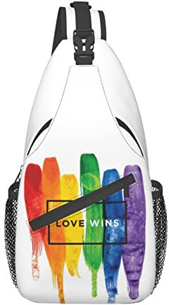 ROSIHODE Rainbow LGBT Pride Sling Rucksack, Mehrzweck-Umhängetasche, Schultertasche, Reisen, Wandern, Tagesrucksack für Damen und Herren, Lgbt Pride 06, Einheitsgröße, Strapazierfähig