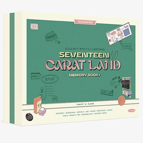 (No Incl. Weverse Pre-Order Item) 2022 SEVENTEEN IN CARAT LAND MEMORY BOOK [ DIGITAL CODE Ver. ] K-POP SEALED